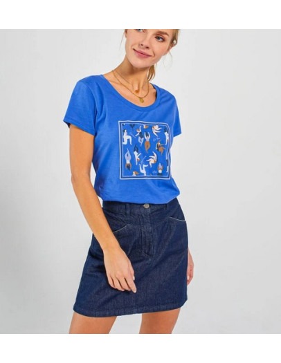 JUPE COURTE I-CODE EN JEAN