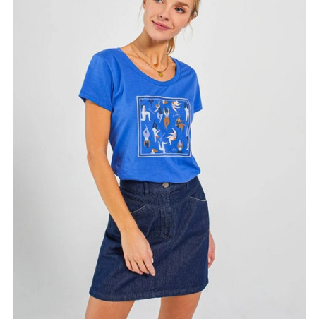 JUPE COURTE I-CODE EN JEAN